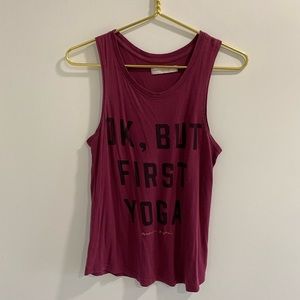 Spiritual Gangster 'OK, But First Yoga' Tank